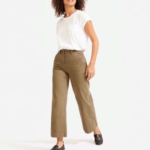 Everlane Wide Leg Pant Ochre Tan